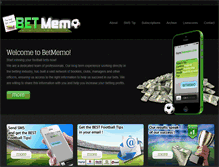Tablet Screenshot of betmemo.com